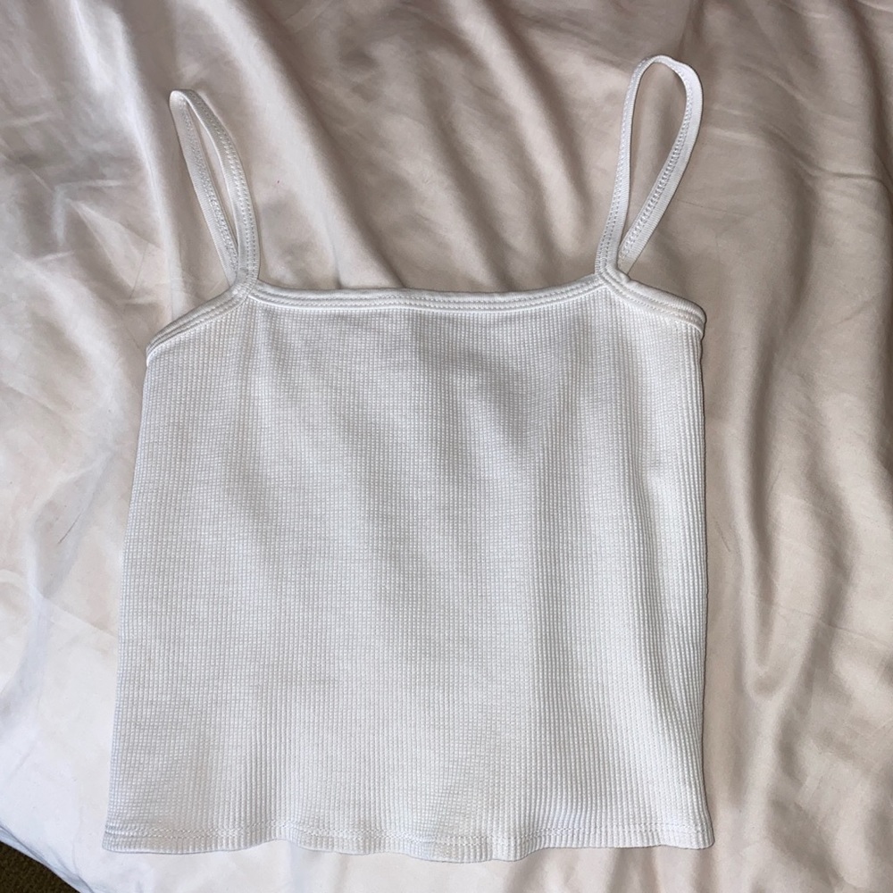 Brandy Melville White Cropped Top